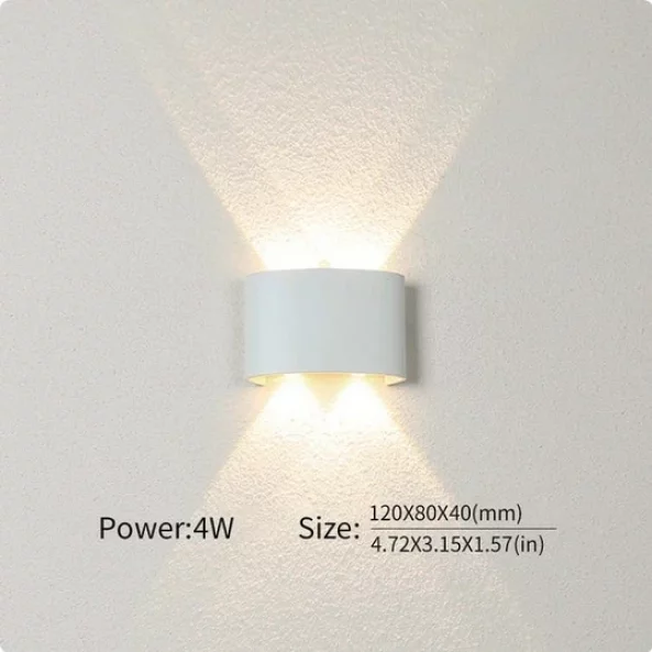 Fehér kültéri LED lámpa 4W hideg fény