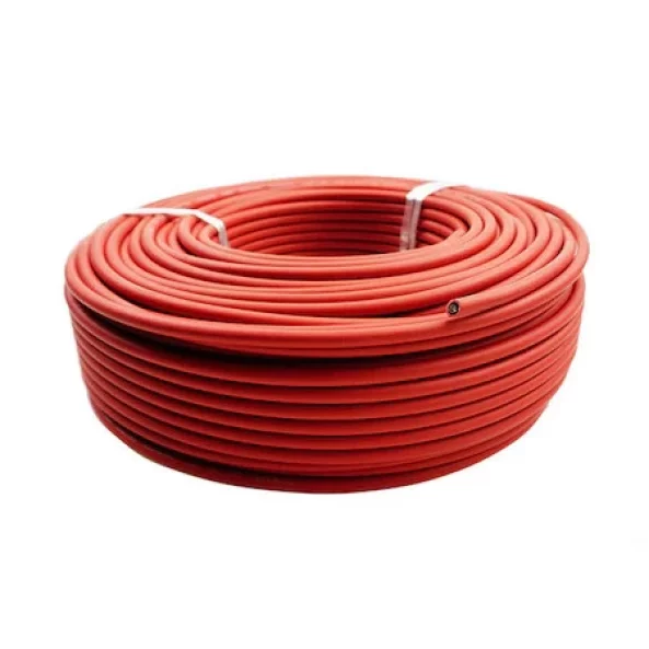 Cable solar fotovoltaico, 1000 V, espesor 6 mm, precio/m, rojo, vendido en múltiplos de 25 m