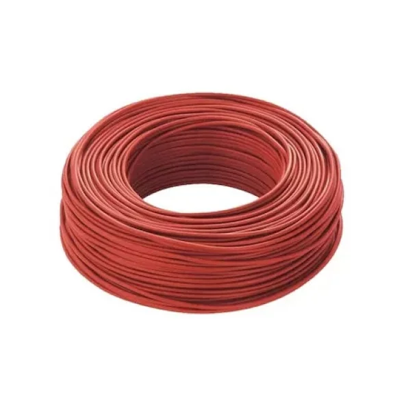 Cable solar fotovoltaico, 1000 V, espesor 6 mm, precio/m, rojo, vendido en múltiplos de 25 m