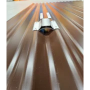 Clema aluminiu pentru tabla ondulata 100 mm cu EPDM + 4 suruburi autoforante