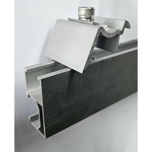 Abrazadera final Abrazaderas de panel solar fotovoltaico de aluminio de 28-40 mm