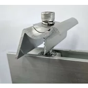 Abrazadera final Abrazaderas de panel solar fotovoltaico de aluminio de 28-40 mm