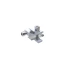 Pinza de tierra de aluminio para sistemas fotovoltaicos compatible con carril R23