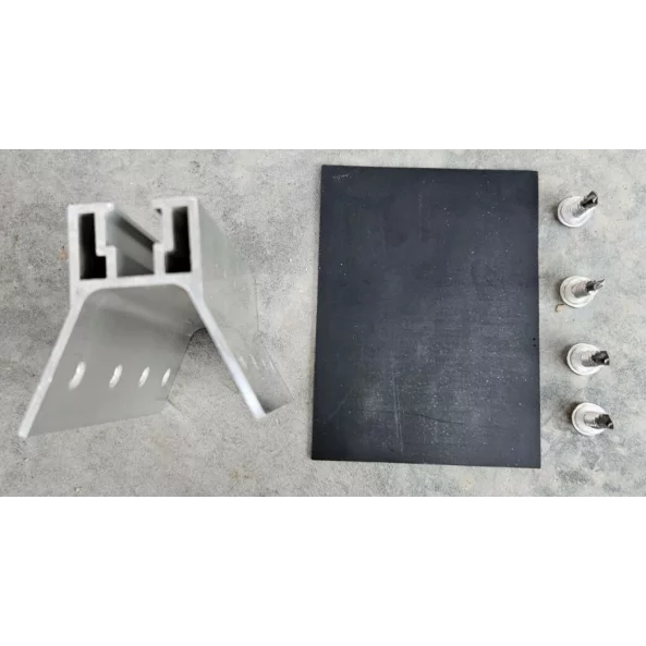 Mini abrazadera para paneles sándwich R23+EPDM+4 tornillos autoperforantes