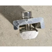 Abrazadera de carril de aluminio para sistemas fotovoltaicos estructura EV