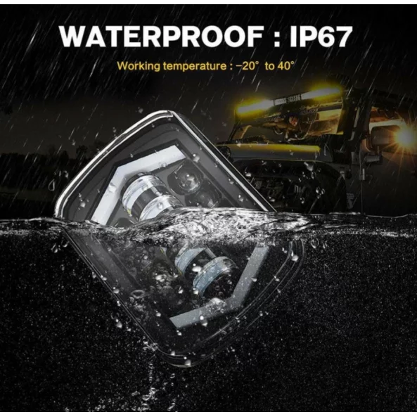 Far F.TIP 1-OFF ROAD: 55W / 12V-24V /4000LM /IP 67 Rezistent la apa