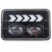 Фар F.TYP 11-OFF ROAD: 7&amp;quot;/45W / 5X7 (инча)/12V-24V/2700LM/ IP 67 Водоустойчив, Динамична сигнализация