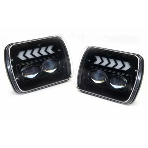 Фар F.TYP 11-OFF ROAD: 7&amp;quot;/45W / 5X7 (инча)/12V-24V/2700LM/ IP 67 Водоустойчив, Динамична сигнализация