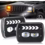 Фар F.TYP 11-OFF ROAD: 7&amp;quot;/45W / 5X7 (инча)/12V-24V/2700LM/ IP 67 Водоустойчив, Динамична сигнализация