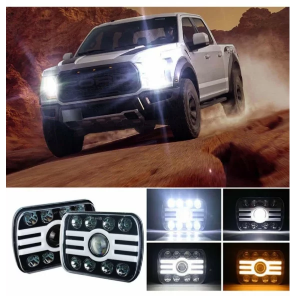 Far F.TIP 13-OFF ROAD: 7&quot;/65W / 5X7 (inch)/12V-24V/5000LM/ IP 68 Rezistent la apa