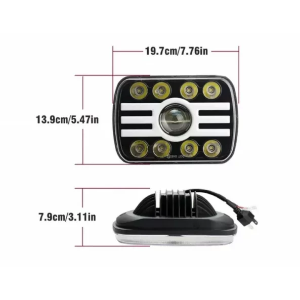 Far F.TIP 13-OFF ROAD: 7&quot;/65W / 5X7 (inch)/12V-24V/5000LM/ IP 68 Rezistent la apa