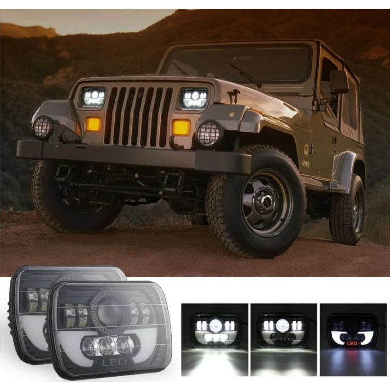 Far F.TIP 16-OFF ROAD: 7"/90W / 5X7 (inch)/12V-24V/30.000LM/ IP 68 Rezistent la apa
