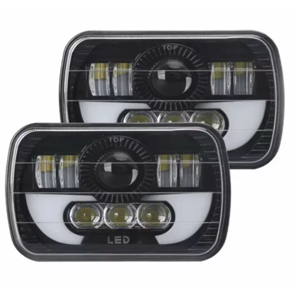 Faro F.TIP 16-OFF ROAD: 7&amp;quot;/90W / 5X7 (pulgadas)/12V-24V/30.000LM/ IP 68 Resistente al agua