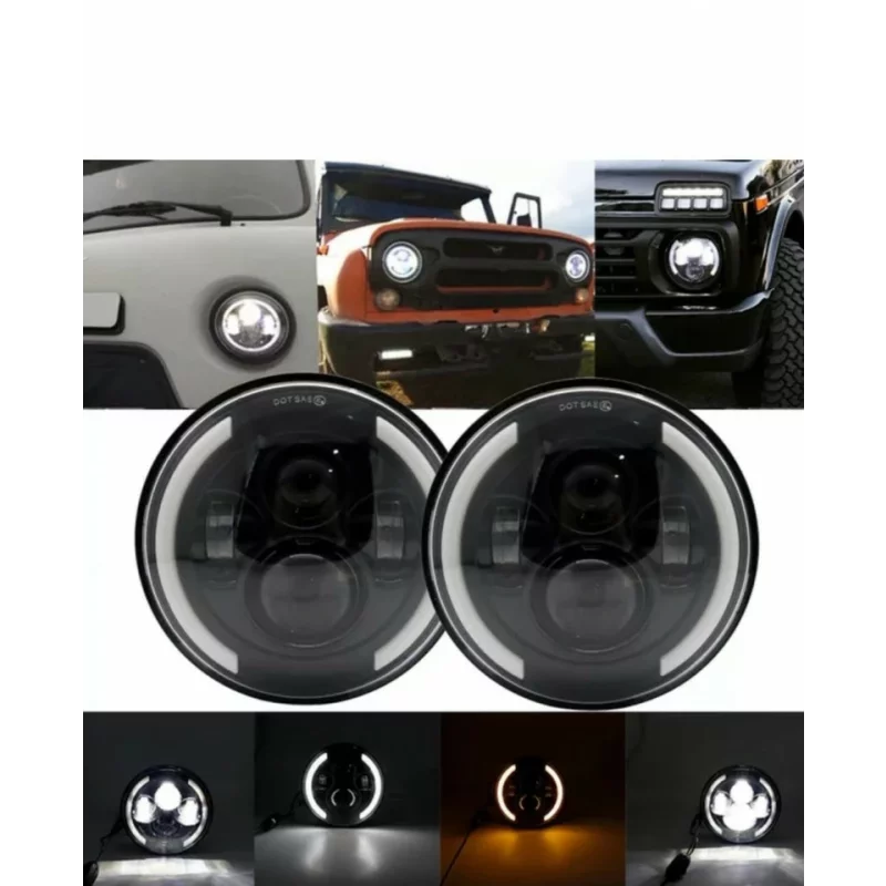 Far F.TIP 2-OFF ROAD: 7"/60W / 12V-24V/3000LM/ IP 67 Rezistent la apa