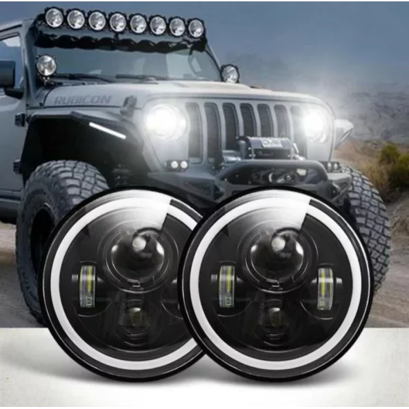 Faro F.TYP 4-OFF ROAD: 7&amp;quot;/75W / 12V-24V /10.000LM /IP 68 Resistente al agua