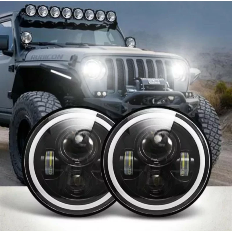 Far F.TIP 4-OFF ROAD: 7"/75W / 12V-24V /10.000LM /IP 68 Rezistent la apa