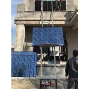 Lift electric din otel înalțime maximă 18 m, cu carucior mobil si telecomanda, pentru ridicarea mărfurilor si a panourilor solare fotovoltaice