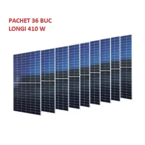 Pachet 36 de panouri solare fotovoltaice Longi LR5-54 HPH 410 M, monocristalin, 410W, 1722 x 1134 x 30 mm