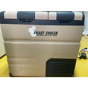 Frigider auto cu compresor smart cooler 55L, cu zona dubla de racire, 12/24/220V, cu display LCD si bluetooth -PRODUS RESIGILAT!