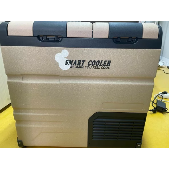 Frigider auto cu compresor smart cooler 55L, cu zona dubla de racire, 12/24/220V, cu display LCD si bluetooth -PRODUS RESIGILAT!