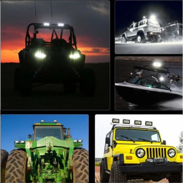 LED projektor P.TIP 12-OFF ROAD: 5&amp;quot;/135W /12V-24V/13.500 LM/ IP 68 Vízálló