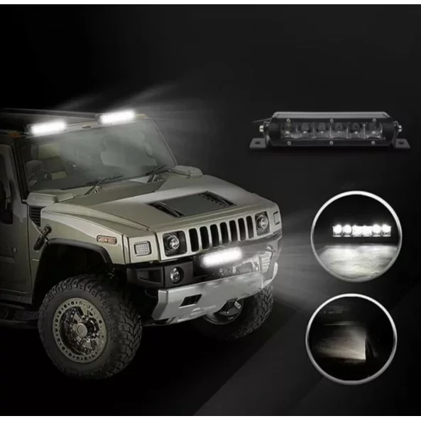 LED проектор P.TIP 18-OFF ROAD: 7&amp;quot;/30W /2.000 LM/12V-24V/ IP 68 Водоустойчив