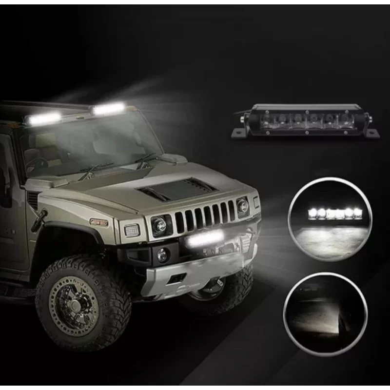 Proiector LED P.TIP 18-OFF ROAD: 7"/30W /2.000 LM/12V-24V/ IP 68 Rezistent la apa