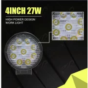Proiector LED P.TIP 7-OFF ROAD: 4&quot;(110mm)/27W /12V-24V/4.000 LM/ IP 68 Rezistent la apa