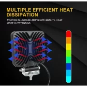 Proiector LED P.TIP 8-OFF ROAD: 4&quot;/126W /12V-24V/12.000 LM/ IP 68 Rezistent la apa