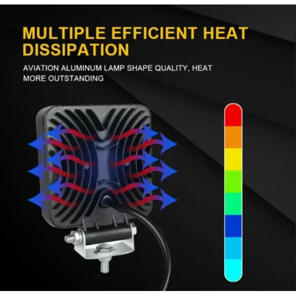 Proiector LED P.TIP 8-OFF ROAD: 4&quot;/126W /12V-24V/12.000 LM/ IP 68 Rezistent la apa