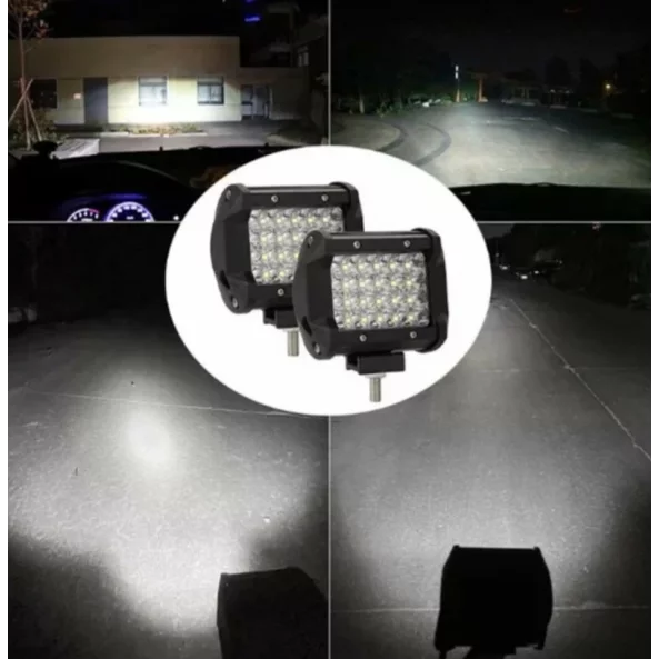 LED projektor P.TIP 9-OFF ROAD: 4&amp;quot;/72W /12V-24V/7200 LM/ IP 68 Vízálló
