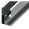 Alumínium sín fotovoltaikus napelemek oldalirányú rögzítéséhez, hossza 2,2 m, szélessége 26 mm, magassága 44 mm