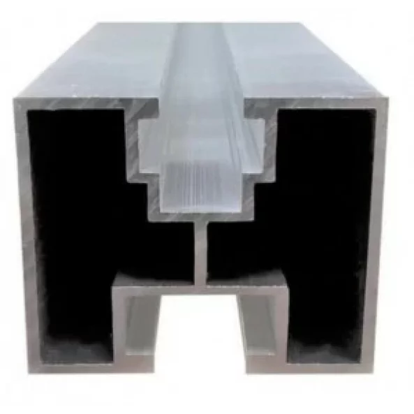 Riel de aluminio para sujeción de paneles solares fotovoltaicos 2,2 m