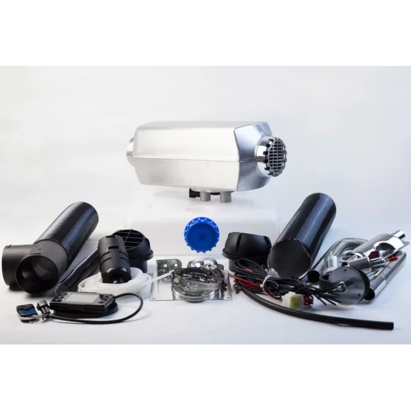 Calefactor inteligente fijo premium Sirocou, potencia 5kw, 12V y 24V, carcasa de aluminio y bujía japonesa kyocera, IVA verde incluido