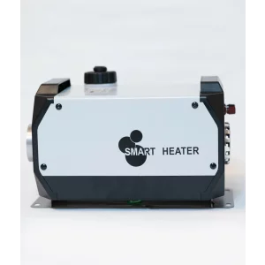 Hordozható négyzet alakú fehér dízel autófűto prémium 8KW 12V ÉS 24V, alumínium ház és japán kyocera gyújtógyertya, zöld adóval