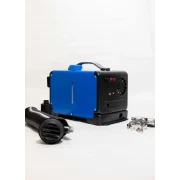 Преносим син квадратен дизелов отоплител премиум 8kw 12V и 24V, алуминиев корпус и японска свещ Kyocera, платена Еко такса