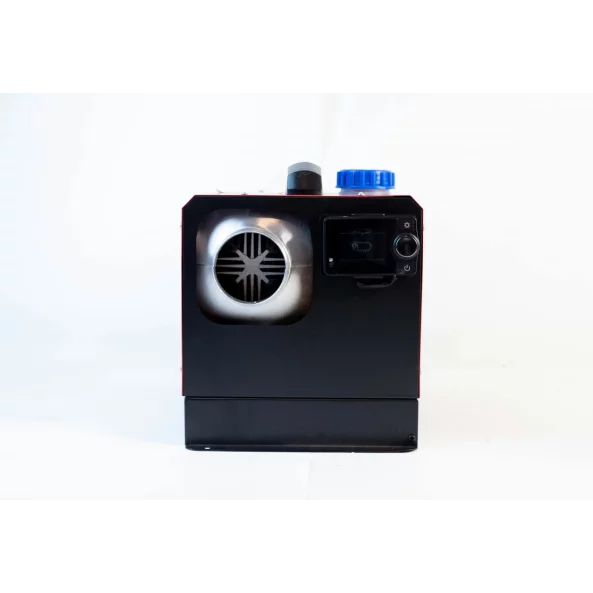 Hordozható négyzet alakú dízel autófűtő prémium 8kw 12V, bluetooth, alumínium ház és japán Kyocera gyújtógyertya, zöld adót tartalmaz