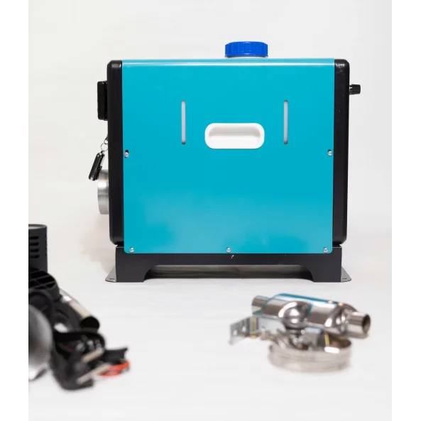 Calentador inteligente verde premium portátil Sirocou, potencia 8 KW, 12V, 24V Y 220V, transformador integrado, caja de aluminio y bujía japonesa kyocera, impuesto verde incluido