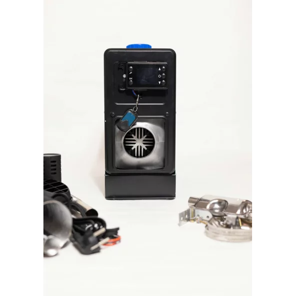 Calentador inteligente verde premium portátil Sirocou, potencia 8 KW, 12V, 24V Y 220V, transformador integrado, caja de aluminio y bujía japonesa kyocera, impuesto verde incluido