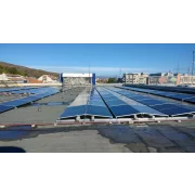 Komplett EAST-WEST 2X5 rendszer, előtétlemezek rögzítése 10 db fotovoltaikus napelem 10 és 15 fokos szögben