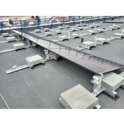 Komplett EAST-WEST 2X5 rendszer, előtétlemezek rögzítése 10 db fotovoltaikus napelem 10 és 15 fokos szögben
