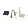 Suport L cu cauciuc+surub autoforant + Piulita D pentru fixarea panourilor fotovoltaice pe acoperis cu tabla ,lungime 80 mm/latime 30 mm