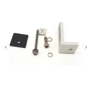 Suport L cu cauciuc+surub autoforant + Piulita D pentru fixarea panourilor fotovoltaice pe acoperis cu tabla ,lungime 80 mm/latime 30 mm