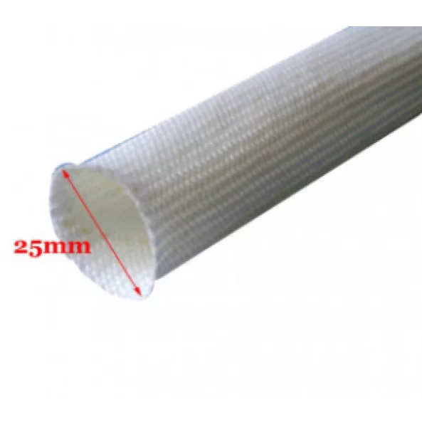 Protección del tubo de escape de fibra de vidrio.
