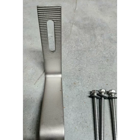 Clema reglabila pentru acoperis tigla compatibila cu sinele R19 / R22 (prindere laterala)