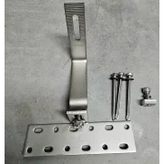 Clema reglabila pentru acoperis tigla compatibila cu sinele R19 / R22 (prindere laterala)