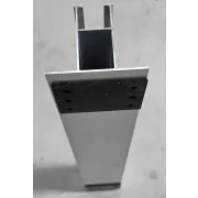 Minicarril 550 mm, altura 60 mm con tira protectora de goma y 4 tornillos autoperforantes 6,3*38