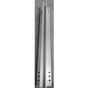 Minicarril 550 mm, altura 60 mm con tira protectora de goma y 4 tornillos autoperforantes 6,3*38