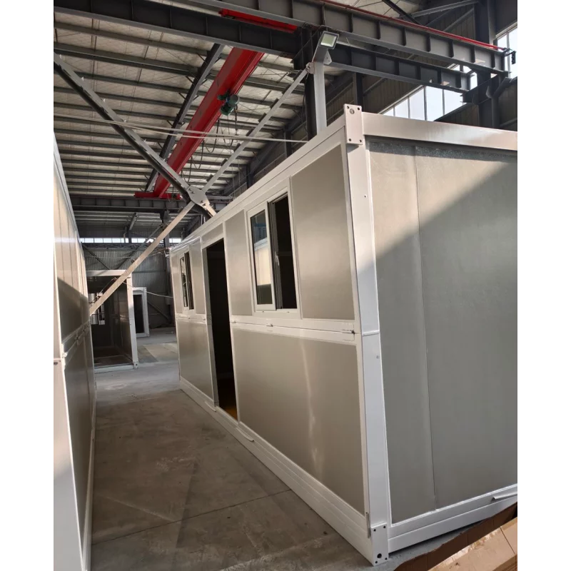 Container Pliabil alb- geam temopan / ușă laterală  5800 x 2500 x 2450  (L x l x H mm)