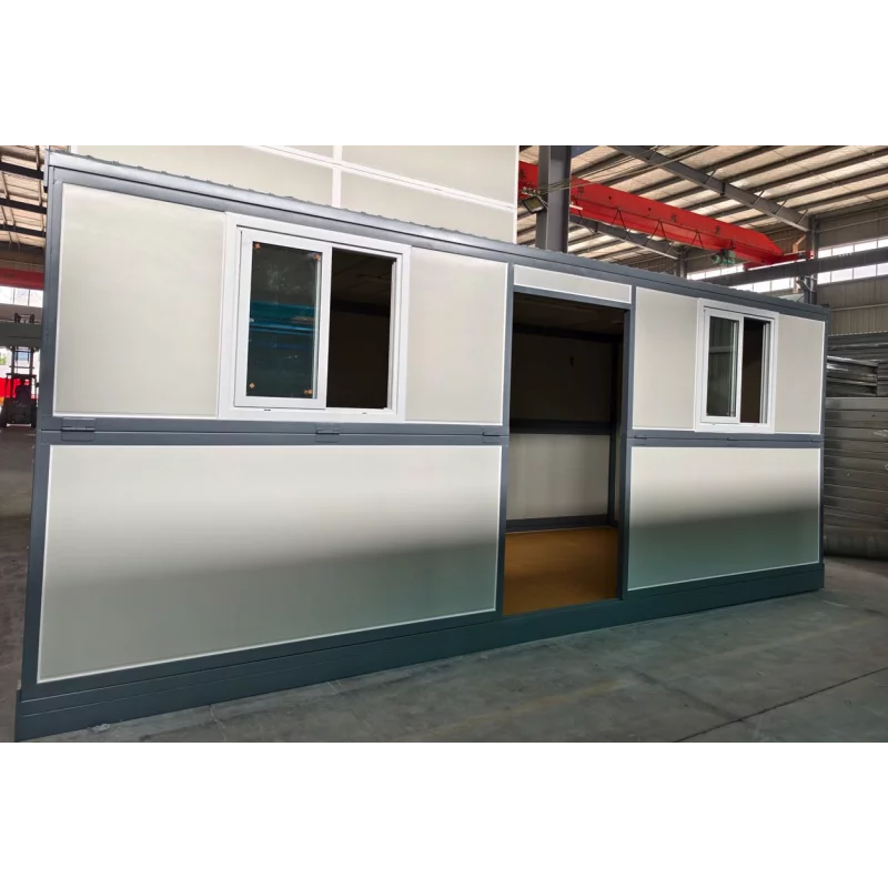 Container Pliabil gri antracit- geam termopan / ușă laterală 5800 x 2500 x 2450 (L x l x H mm)